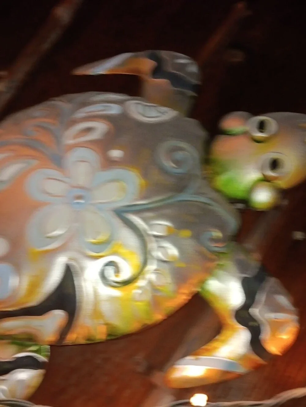 Decorative Metal Turtle Wall Art - Multi-Color